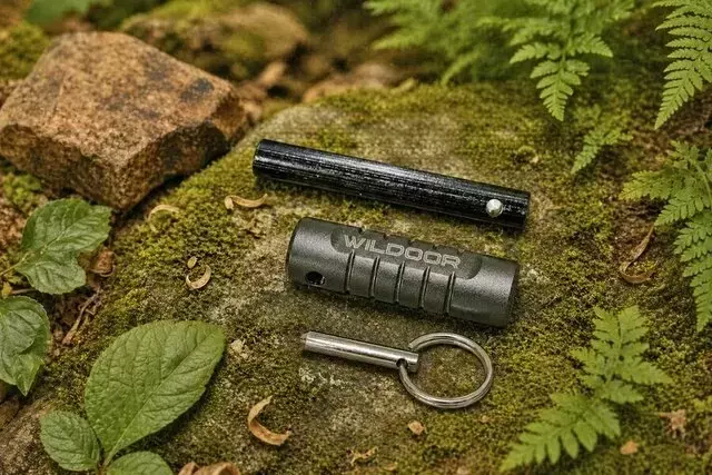 アウトドアでの着火体験を革新するWILDOORのファイヤースターター「WD-FS02」