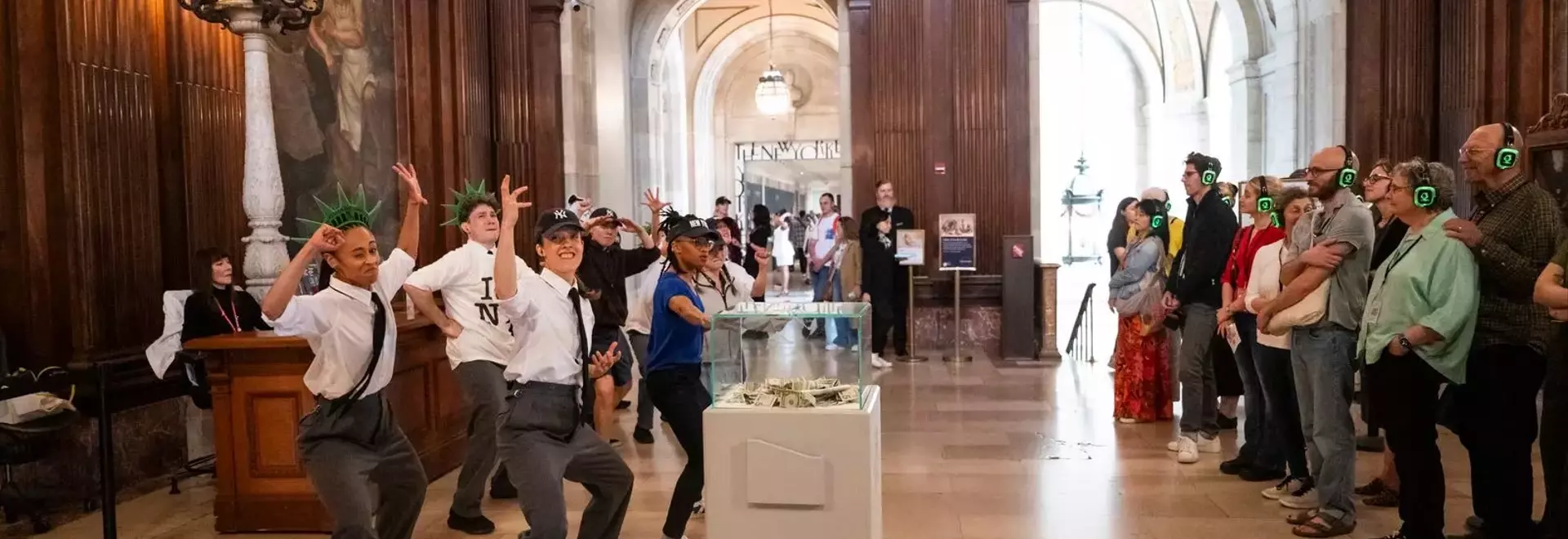 Captivating Performance Transforms New York Public Library into a Stage of Human Connection