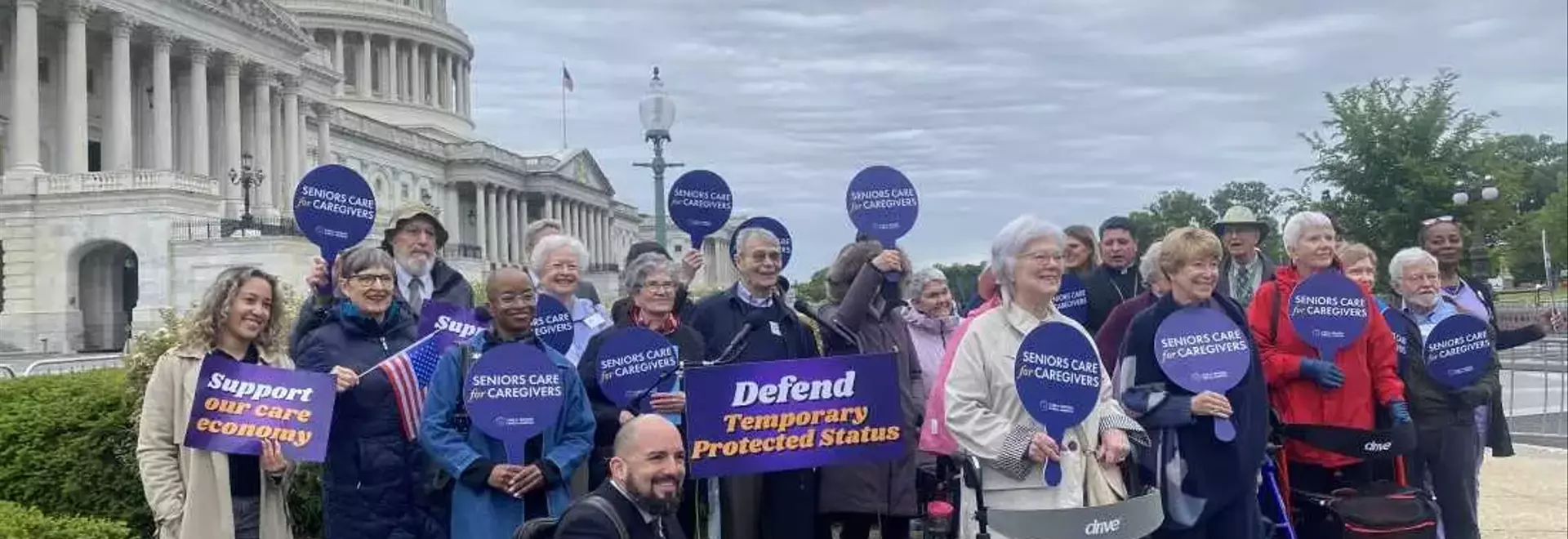 Seniors Advocate for Immigrant Caregivers Amidst Supreme Court Deliberations on TPS