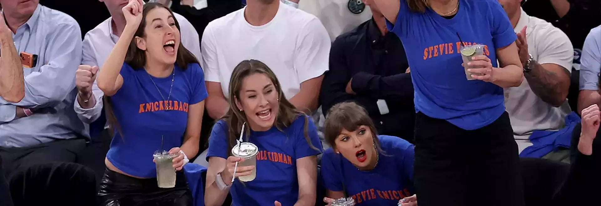 Celebrities' Custom Knicks Shirts Go Viral at NBA Finals
