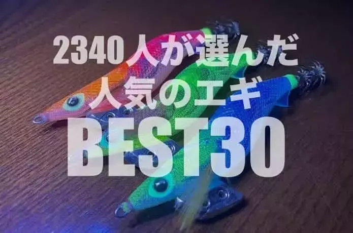 2340人のエギンガーが選んだ！人気エギ30選ランキング