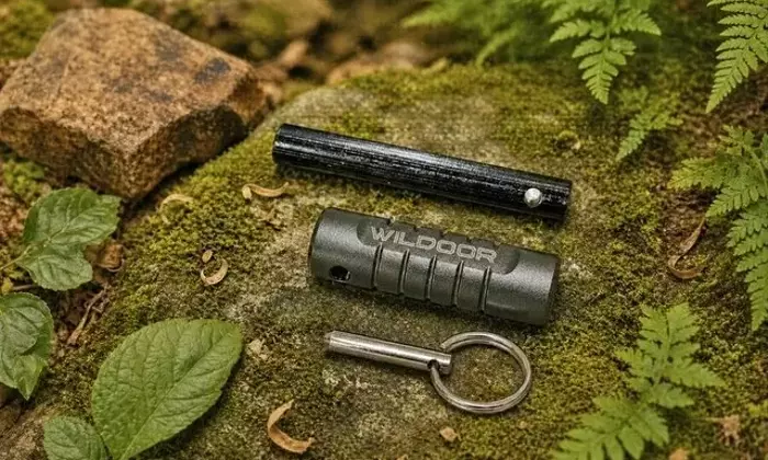 アウトドアでの着火体験を革新するWILDOORのファイヤースターター「WD-FS02」